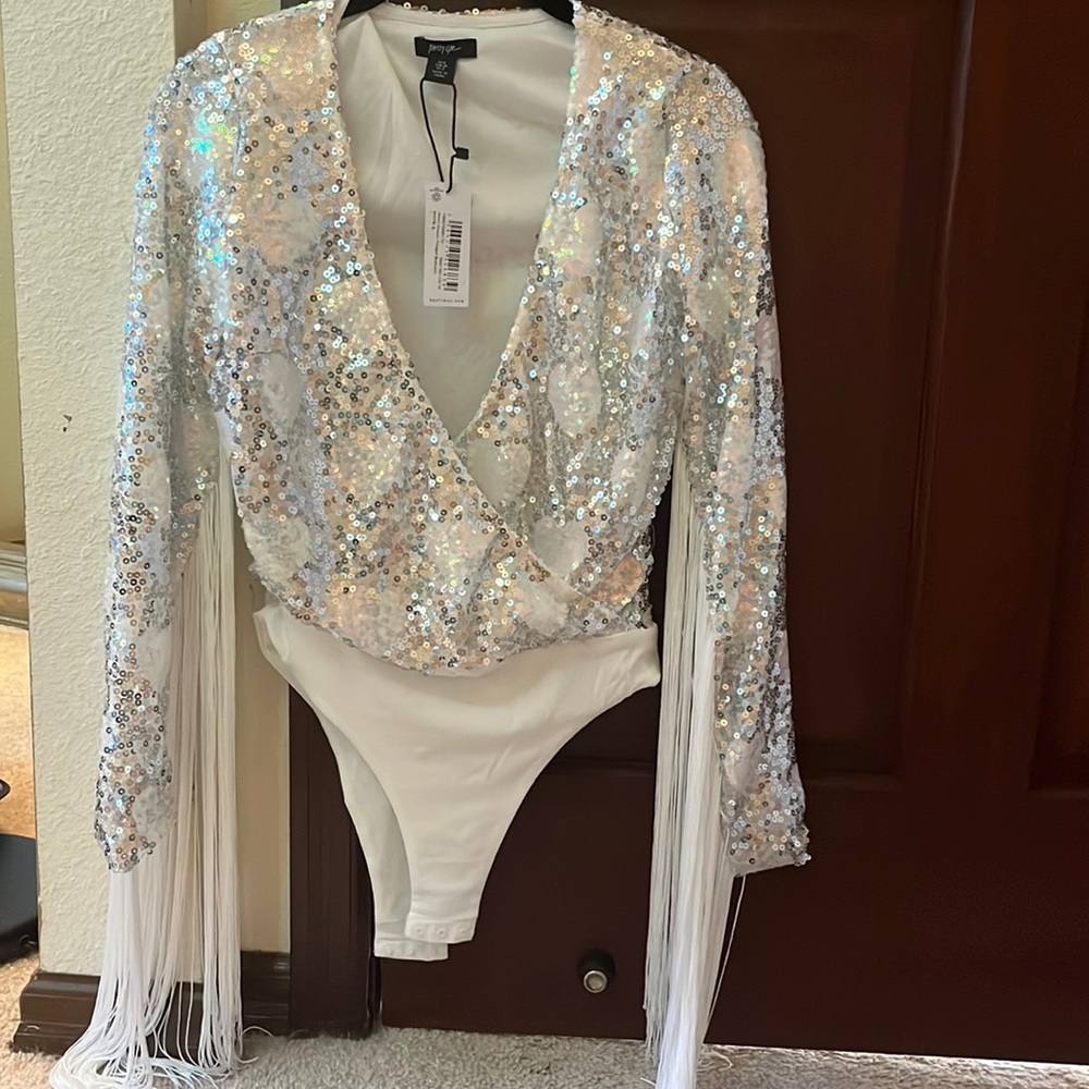 NWT Sequin Bodysuit